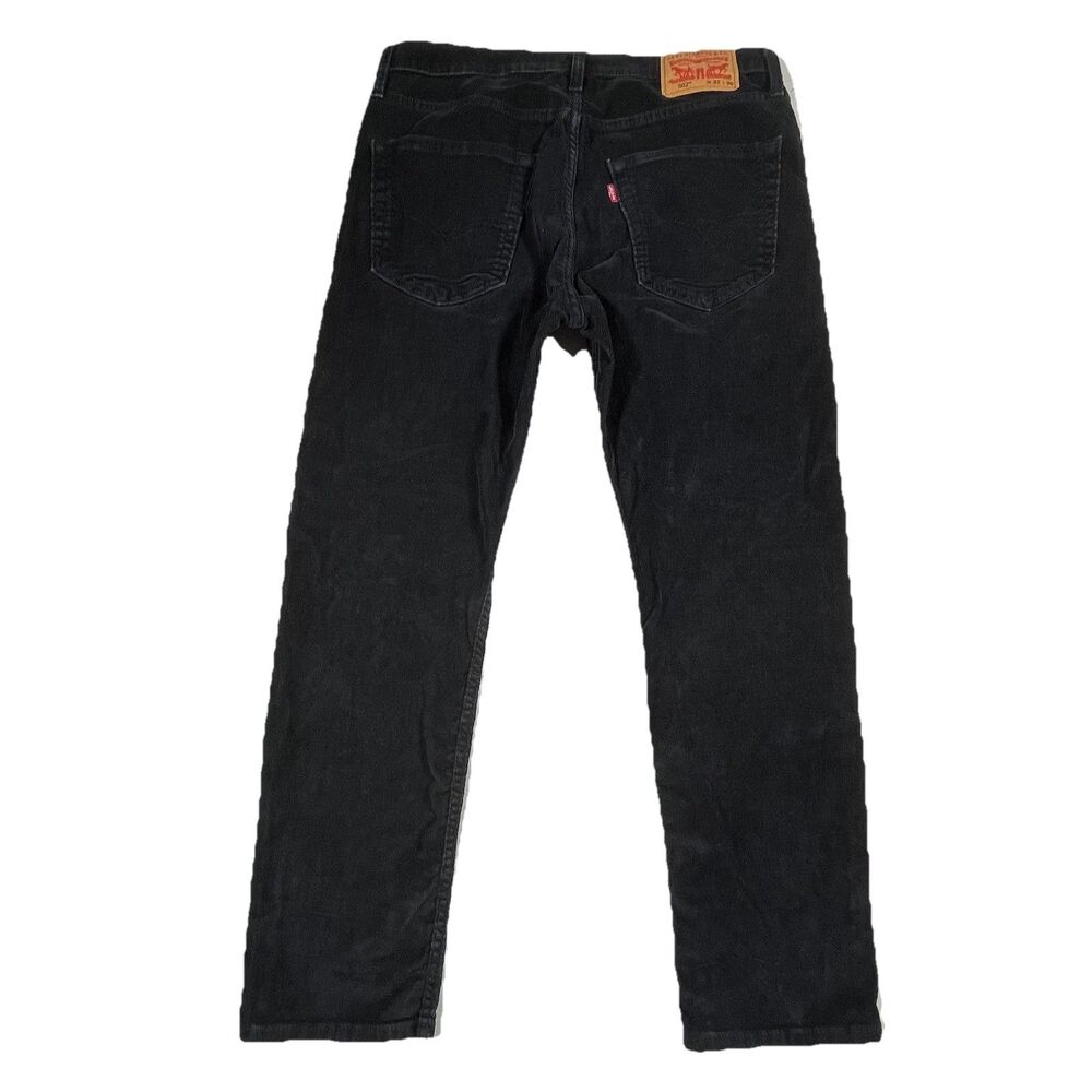 Levi’s 502 Black Corduroy Pants Men’s 33x28 Tapered Cotton